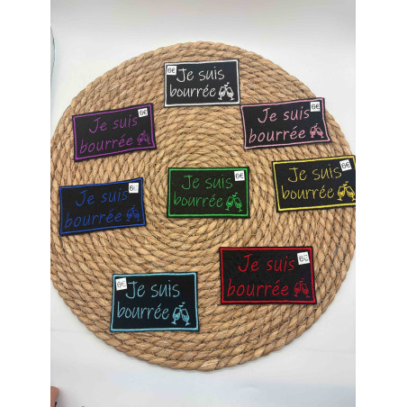 Écusson J’suis bourrée FÉMININ