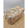 Trousse de toilette fleurs orange