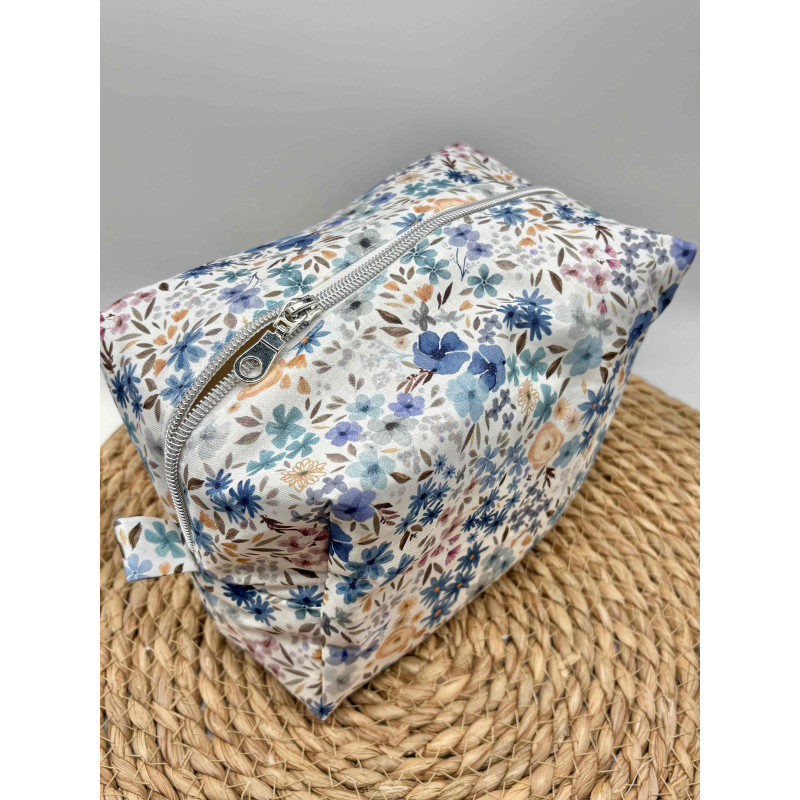 Trousse de toilette liberty bleu