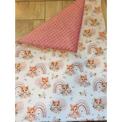 Couverture minky renarde