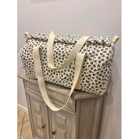 Sac à langer ou de voyage léopard