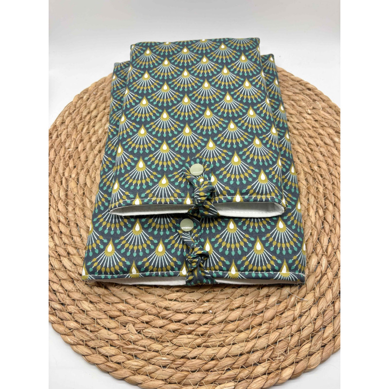 Pochette à livres Poche ou Broché kaki