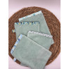 Gant de toilette bambou vert d’eau