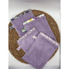 Gant de toilette bambou violet/lila