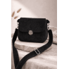 Sac à main velours côtelé noir