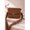 Sac à main velours côtelé marron foncé