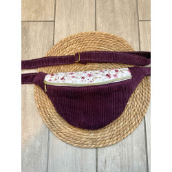 Sac banane bi matière prune