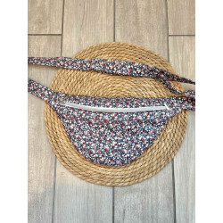 Sac banane Liberty rose et bleu