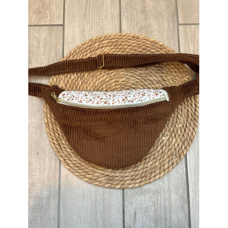 Sac banane bi matière marron