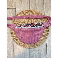 Sac banane bi matière rose