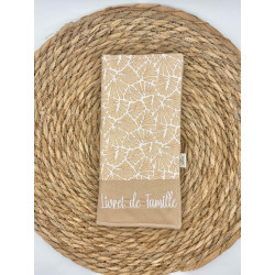 Protège livret de famille beige