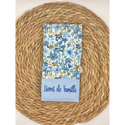 Protège livret de famille Liberty bleu