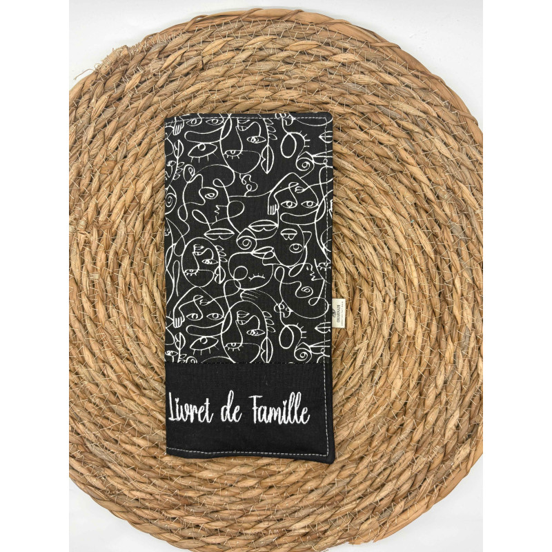 Protège livret de famille visages