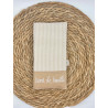 Protège livret de famille Vichy beige