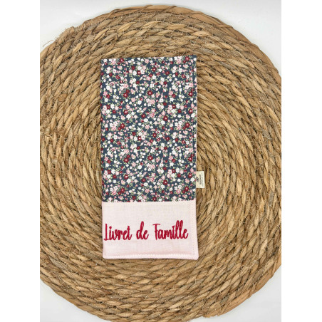 Protège livret de famille Liberty bleu