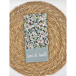 Protège livret de famille Liberty vert