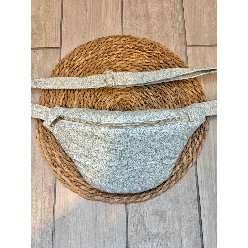 Sac banane Liberty vert d’eau