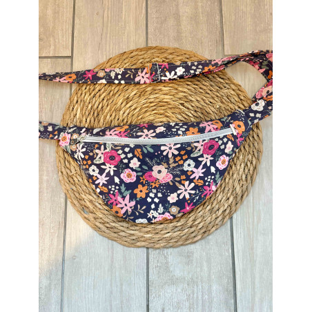 Sac banane fleurs