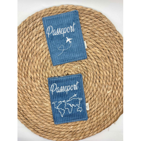 Protège passeport bleu