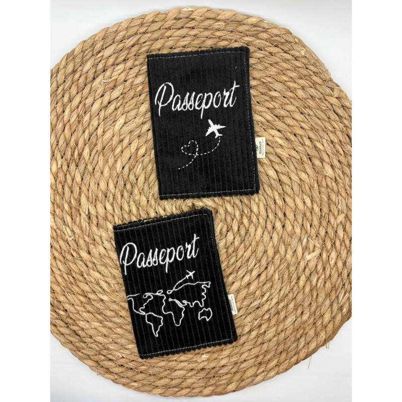 Protège passeport noir