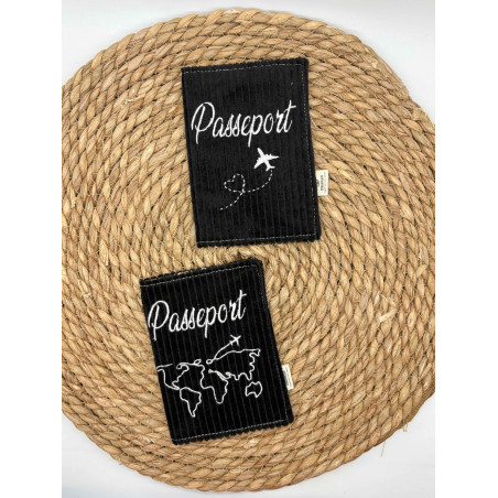 Protège passeport noir