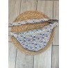 Sac banane fleurs bleu