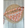 Sac banane fleurs orange