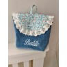 Sac à dos fleurs bleus