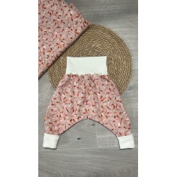 Pantalon/sarouel évolutif rose