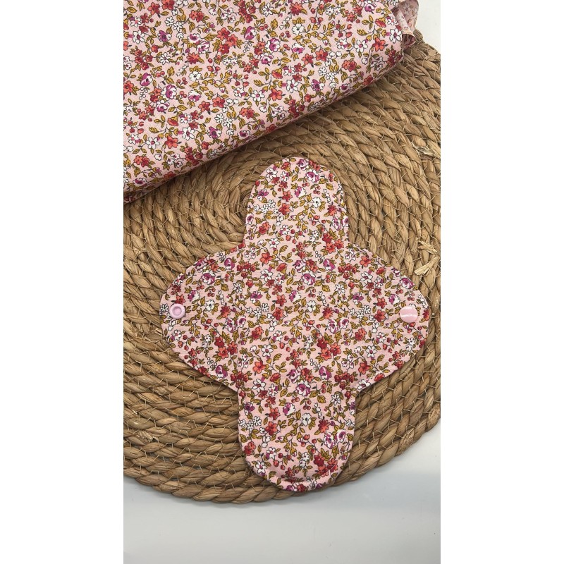 Serviette hygiénique lavable LIBERTY rose