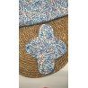 Serviette hygiénique bulles, Liberty bleu