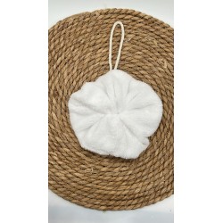 Fleur de bain blanche bambou