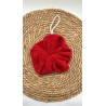 Fleur de bain rouge bambou