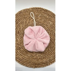 Fleur de bain rose pâle bambou