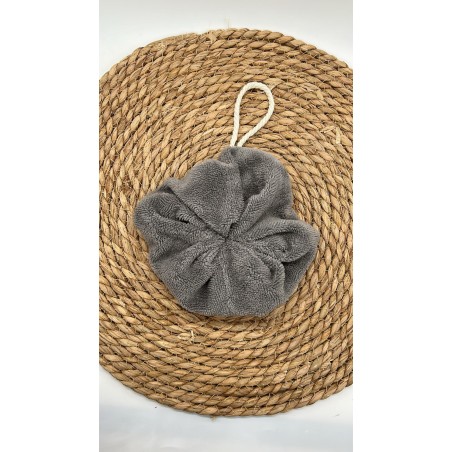 Fleur de bain grise bambou