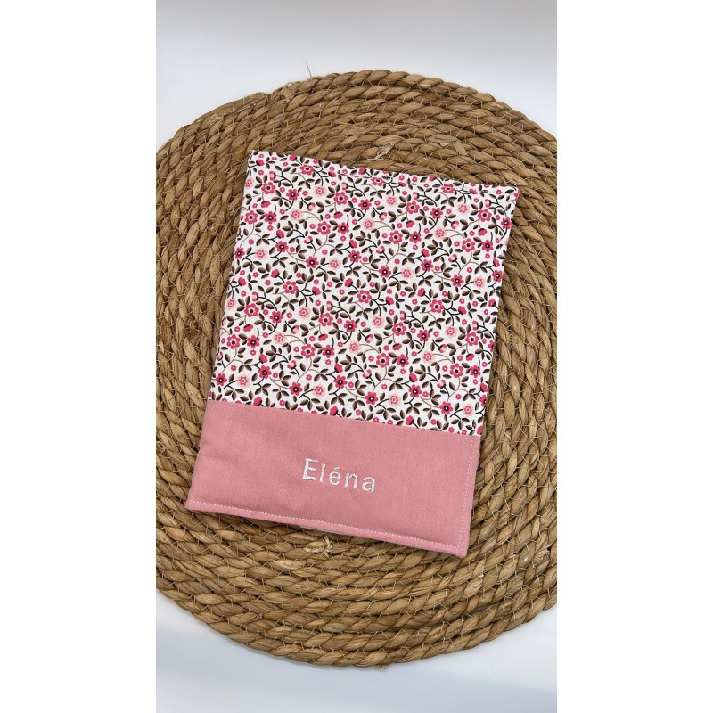 Protège carnet de santé liberty rose