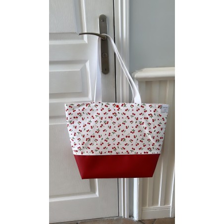 Sac de plage cerises rouge