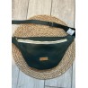 Sac banane simili cuir vert foncé