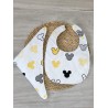 Bavoir 0/3 ans Mickey jaune