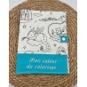 Cahier de coloriage lavable bleu